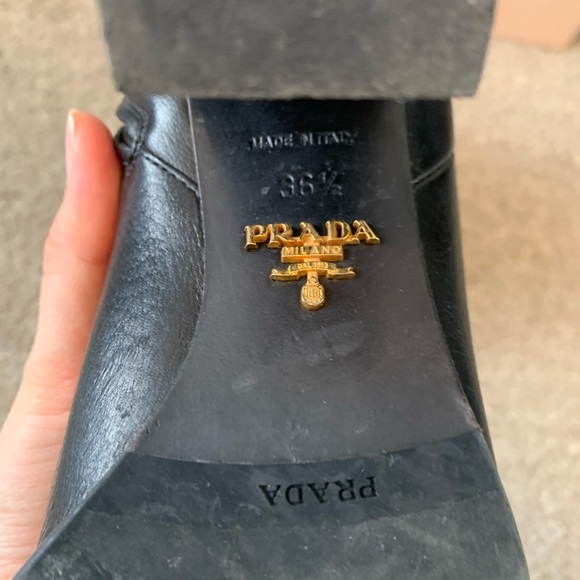**SOLD** Prada Ankle Leather Boots - Picture 13 of 16